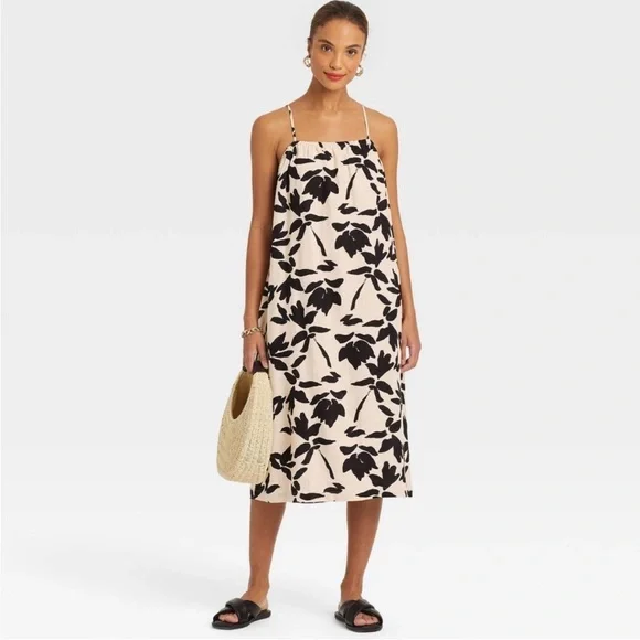 Target | Dresses | Target Black And White Floral Dress | Poshmark
